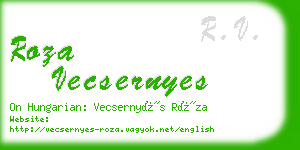 roza vecsernyes business card